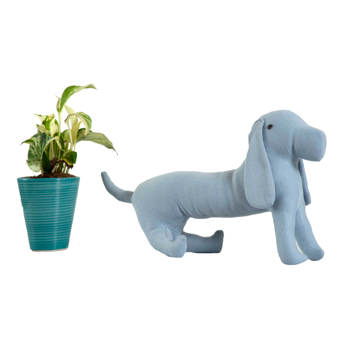 Soft Toys|  Knitted Light Blue Stuffed/Plush/Soft Toy | 100% Premium Cotton