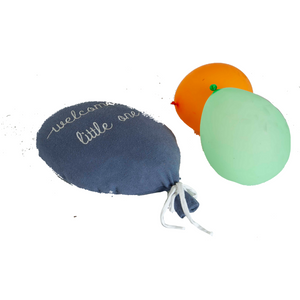 Balloon Cushion Knitted Blue Stuffed/Plush/Soft Toy | 100% Premium Cotton