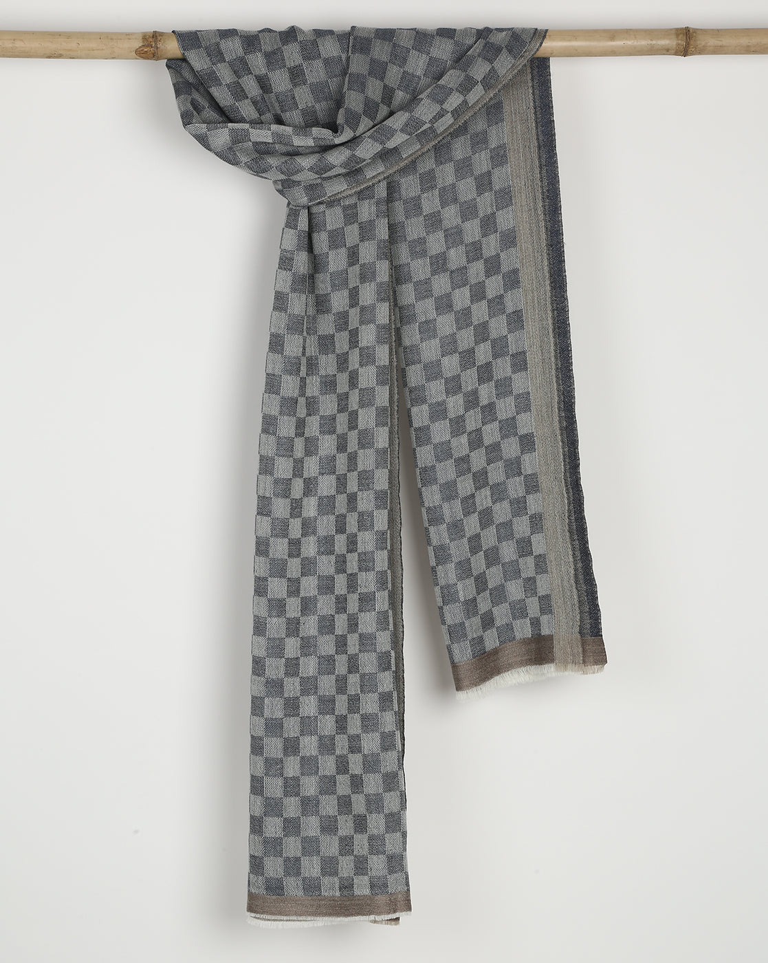 Multicolored Check Stole | 100% Wool - Mojopanda Organic  Store