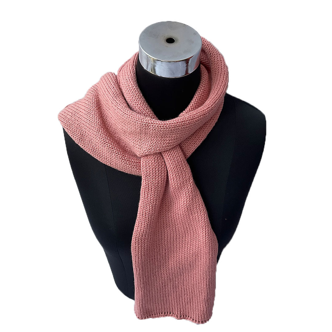 Mufflers & Neck Warmer  | Dark Salmon | 100% Premium Wool | For Women