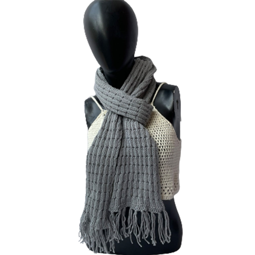 Muffler & Neck Warmer  |  Ultimate Grey   | 100% Premium Wool