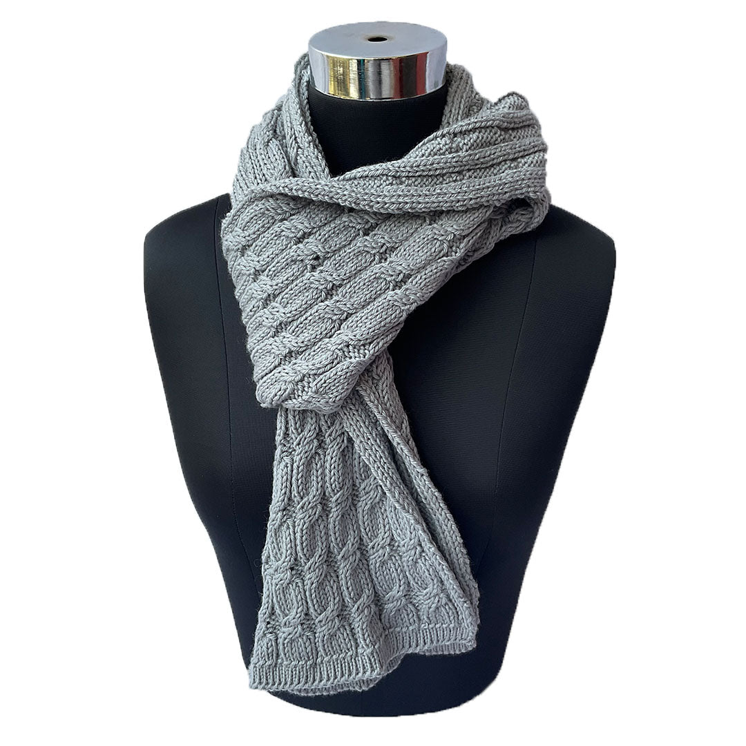 Mufflers & Neck Warmer | Ultimate Grey | 100% Premium Wool | For Women