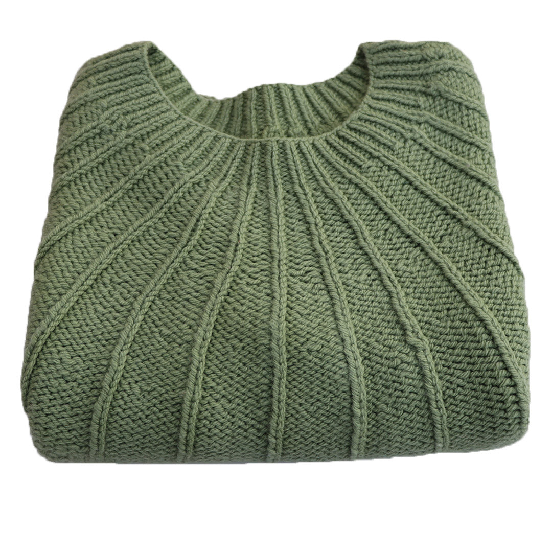 Pullover  Round Neck   - Peppermint Green    |  For Women  |  100% Organic Wool