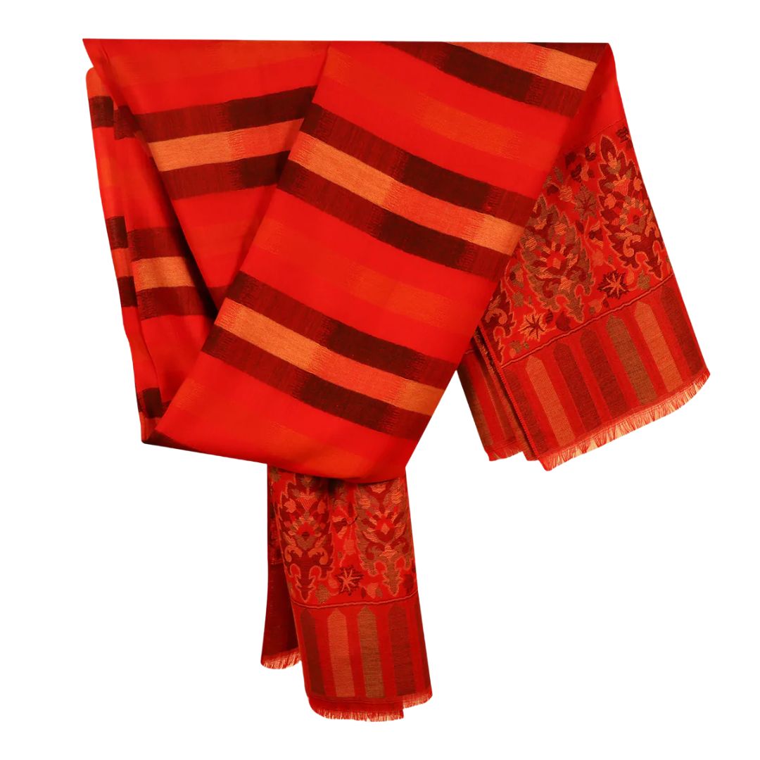 ReAlluring d Patterned Odhani | Stoles & Shawls | 100% Wool - Mojopanda Organic  Store