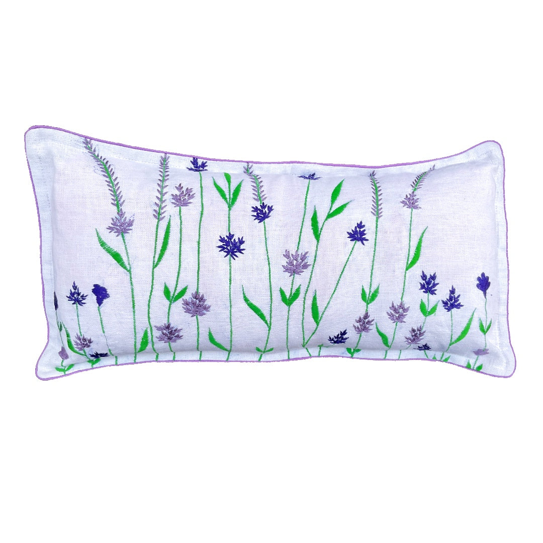 Cushion Cover  with  Embroidery| 100% hemp fabric