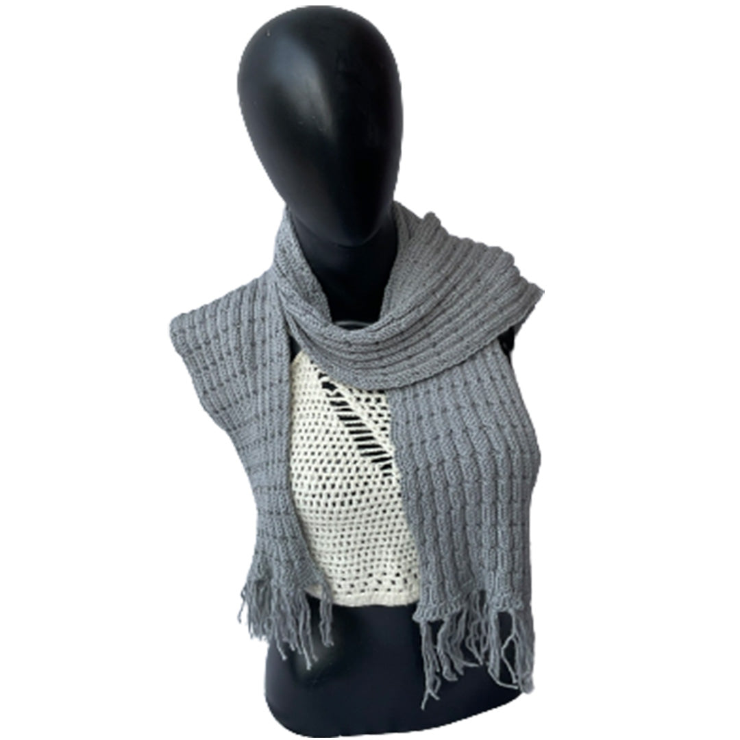 Muffler & Neck Warmer  |  Ultimate Grey   | 100% Premium Wool