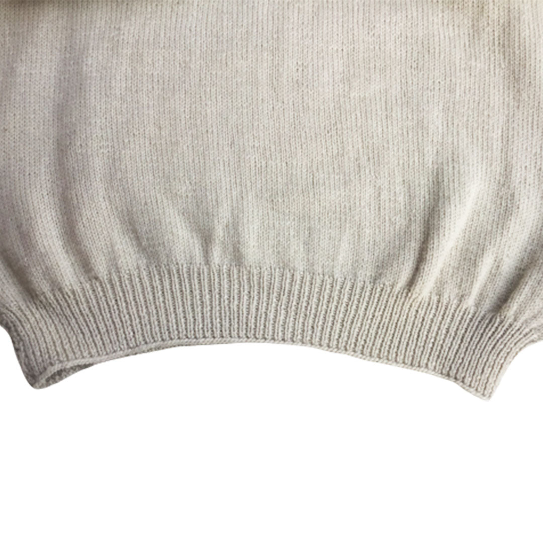 Pullover Round Neck -Beige | For Men | 100% Organic Wool - Mojopanda Organic  Store