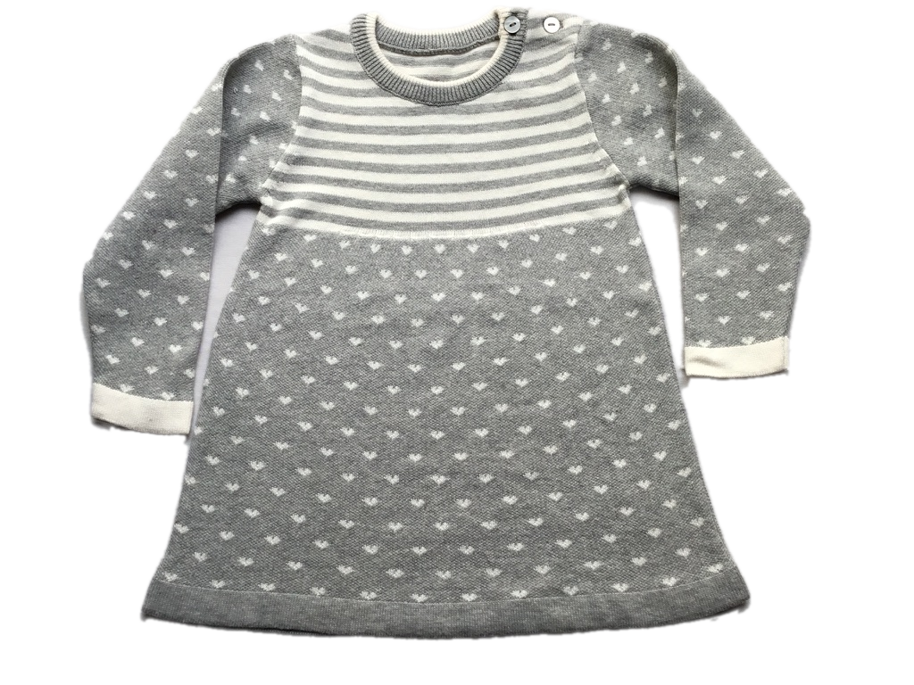White Hearts Baby Frock I 100% Organic Cotton - Mojopanda Organic  Store