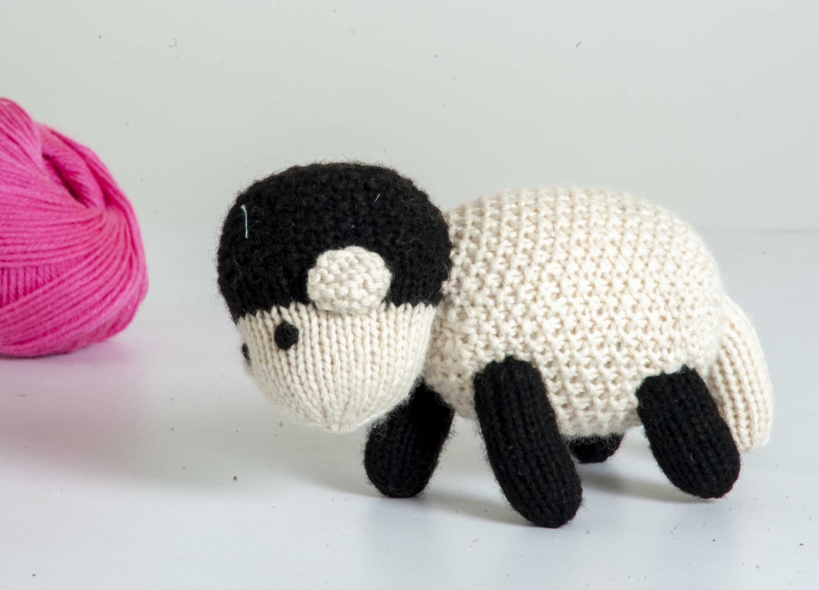 Sheep Hand Knitted Stuffed/Plush/Soft Toy | 100% Organic | Pro-Health