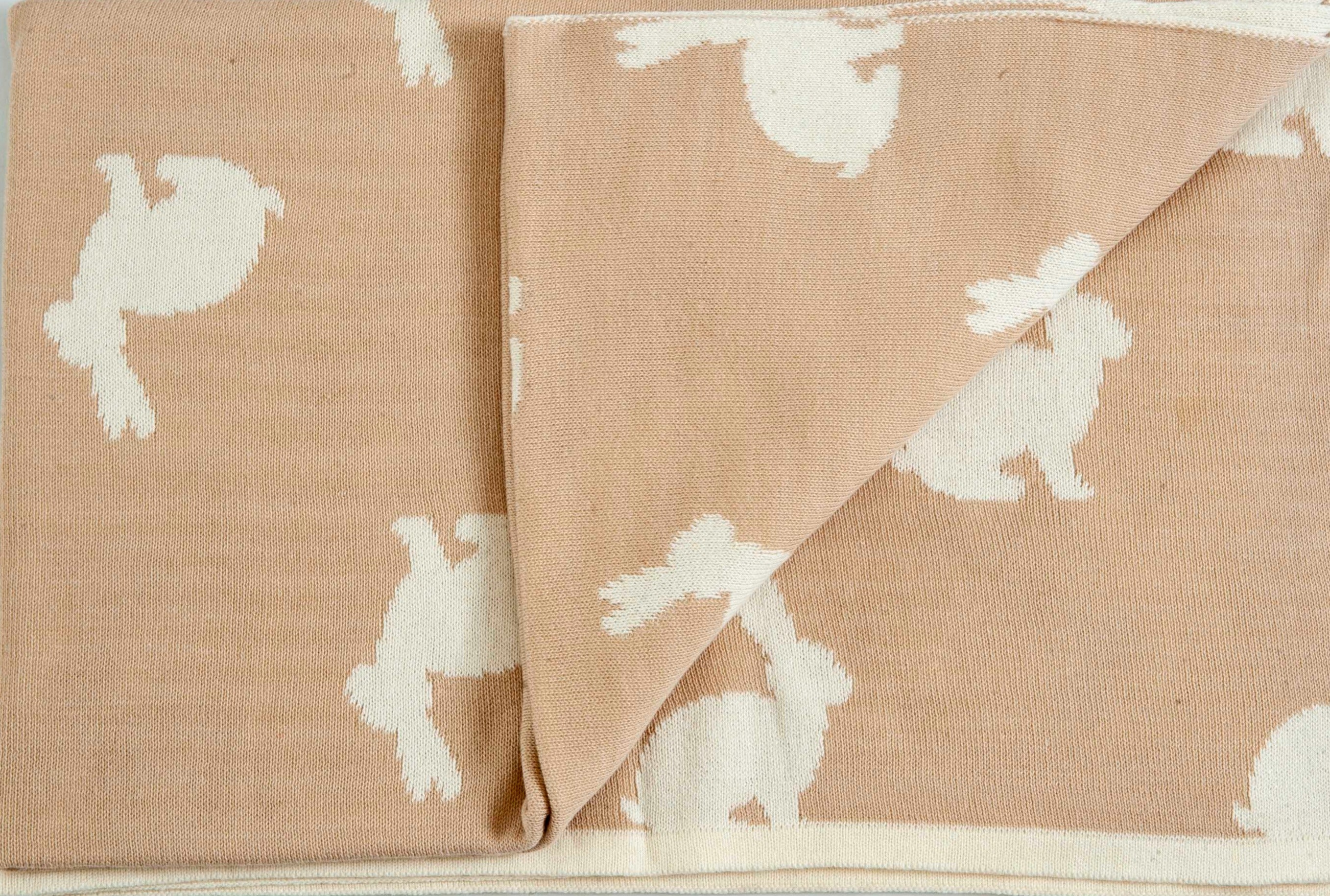 Knitted AC Blanket/Quilt for Baby I 100% Cotton I Reversible