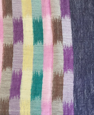 Multicolor Striped Stole | 100% Wool - Mojopanda Organic  Store