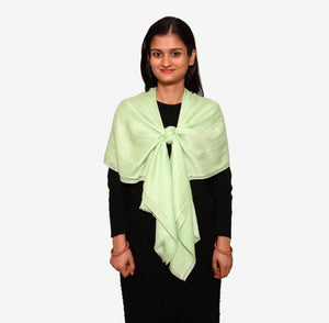 Pastel Green Stole/Shawl | 100% Wool-Silk - Mojopanda Organic  Store